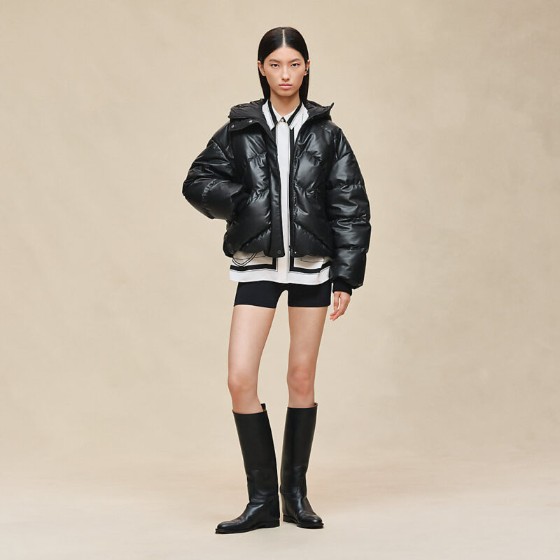 Anorak En Piel De Ternera Lisa