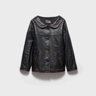 Antiqued Nappa Leather Jacket