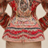 Aux Champs En Fleurs Raye Mixed Leather Mat Equestrian Jacket