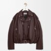 Balloon Biker Jacket In Nappa Lambskin