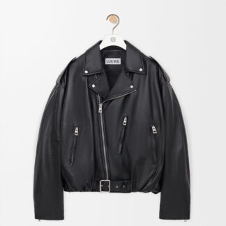 Balloon Biker Jacket In Nappa Lambskin