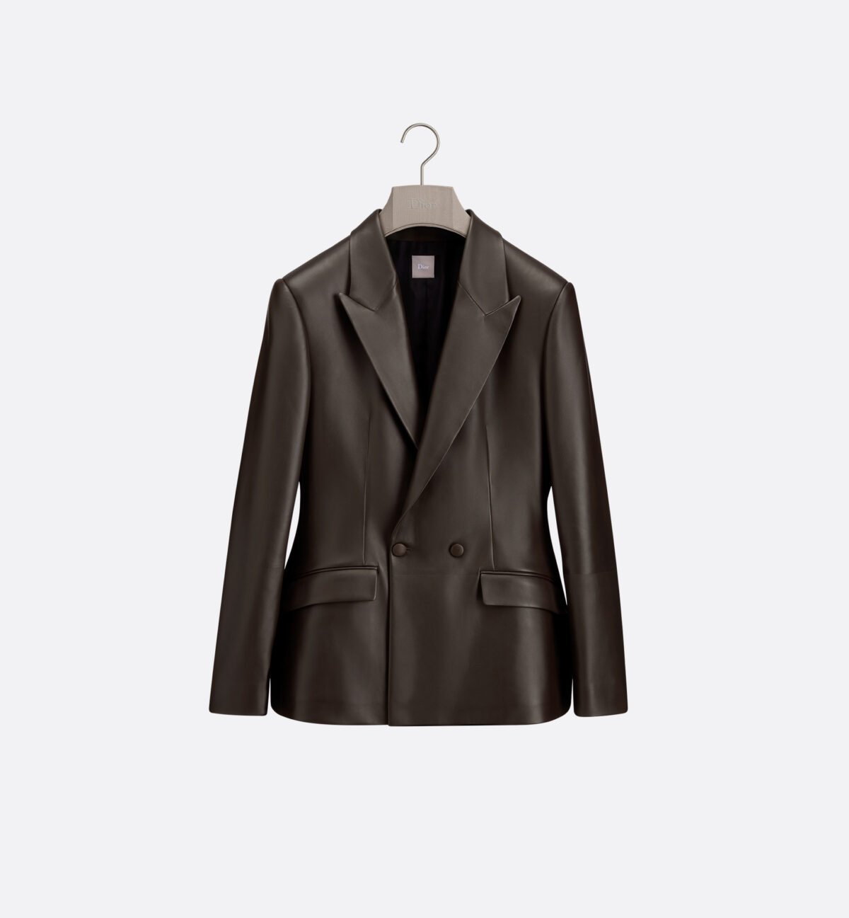 Bar Jacket Deep Brown Lambskin
