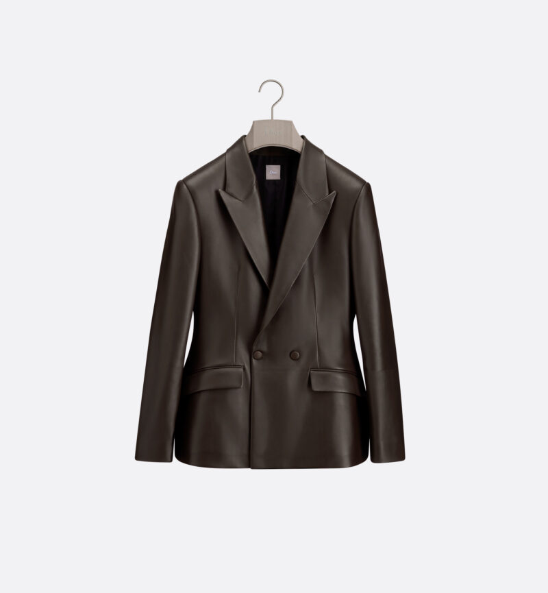 Bar Jacket Deep Brown Lambskin