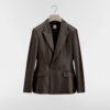 Bar Jacket Deep Brown Lambskin