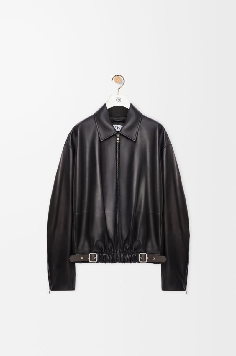 Belted Jacket In Nappa Lambskin