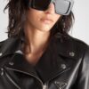 Black Nappa Leather Biker Jacket