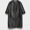 Bonded Leather Coat