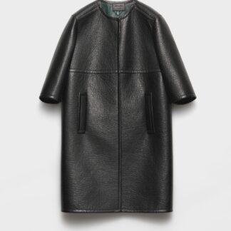 Bonded Leather Coat