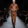 Buffalo Grain Leather Asymmetric Racer