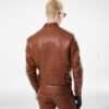 Buffalo Grain Leather Asymmetric Racer