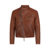 Buffalo Grain Leather Asymmetric Racer
