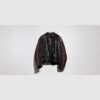 Buffalo Leather Biker Jacket With Web