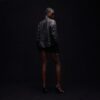 Buffalo Leather Biker Jacket With Web
