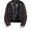 Buffalo Leather Biker Jacket With Web