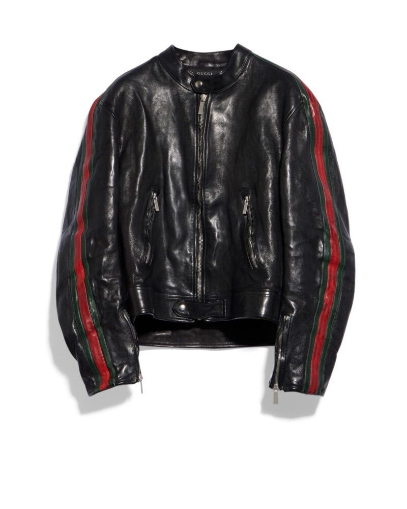 Buffalo Leather Biker Jacket With Web