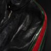 Buffalo Leather Biker Jacket With Web