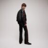 Buffalo Leather Biker Jacket With Web