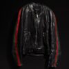 Buffalo Leather Biker Jacket With Web