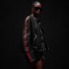 Buffalo Leather Biker Jacket With Web