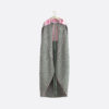 Cape Wool-Cashmere Jacquard with Pink and Green Motif