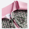 Cape Wool-Cashmere Jacquard with Pink and Green Motif