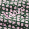 Cape Wool-Cashmere Jacquard with Pink and Green Motif