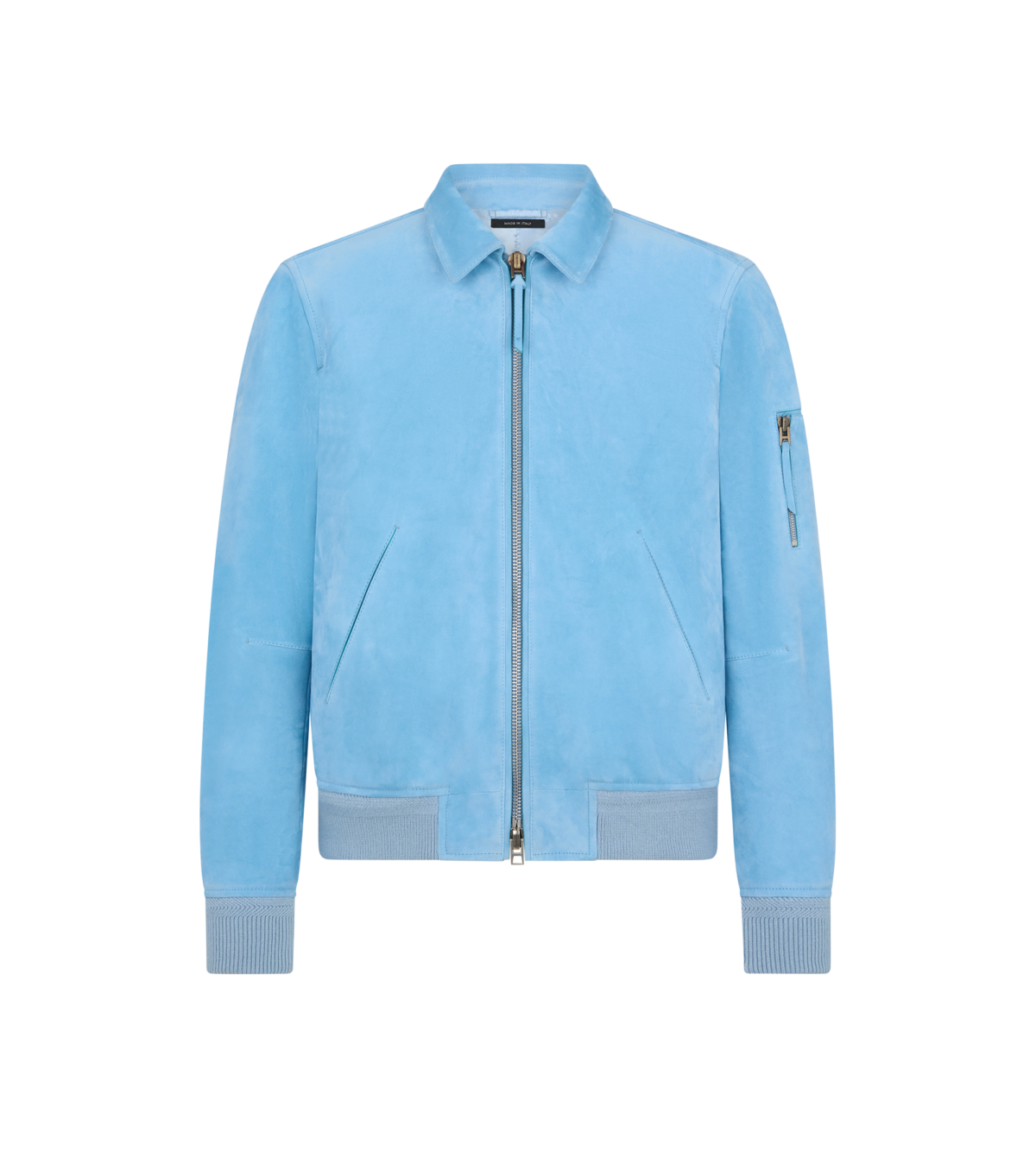 Cashmere Suede Collar Blouson