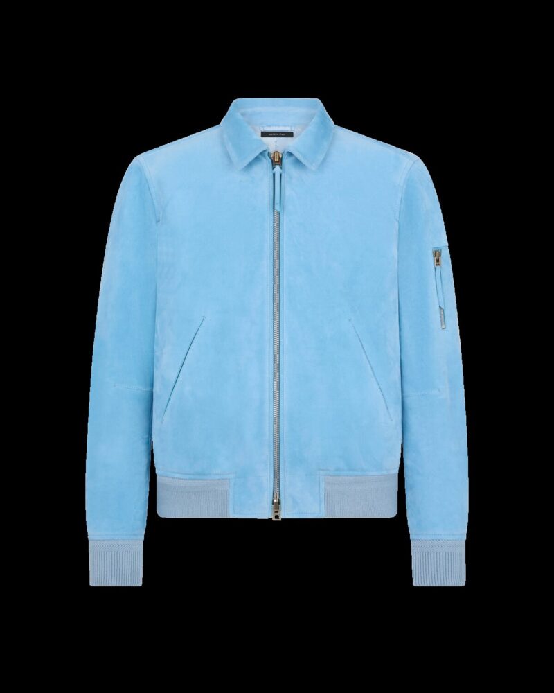 Cashmere Suede Collar Blouson