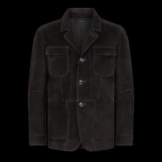Cashmere Suede Military Jacket