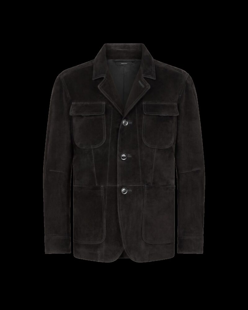 Cashmere Suede Military Jacket
