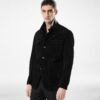 Cashmere Suede Military Jacket