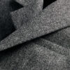 Classic Coat Gray Herringbone Virgin Wool