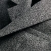 Classic Coat Gray Herringbone Virgin Wool