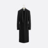 Coat Black Wool and Silk