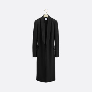 Coat Black Wool and Silk
