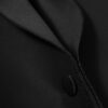 Coat Black Wool and Silk