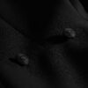Coat Black Wool and Silk