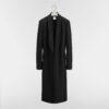 Coat Black Wool and Silk