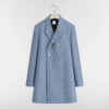 Coat Blue Virgin Wool Blend