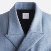 Coat Blue Virgin Wool Blend