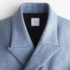 Coat Blue Virgin Wool Blend