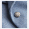 Coat Blue Virgin Wool Blend