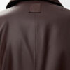 Coat in nappa lambskin Brown