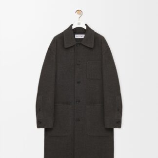 Coat In Wool And Silk