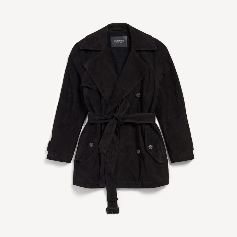 Cocoon Short Trench Black