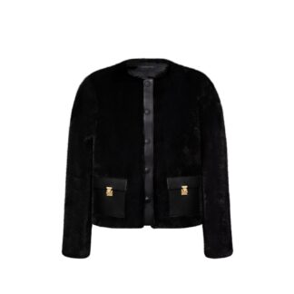 Collarless Mink Jacket W Lt Pockets