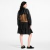 Color Blocked Leather Bomber Jacket