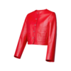 Cropped Leather Jacket