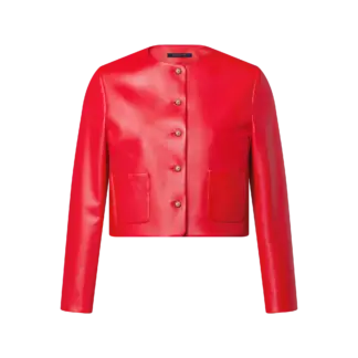 Cropped Leather Jacket