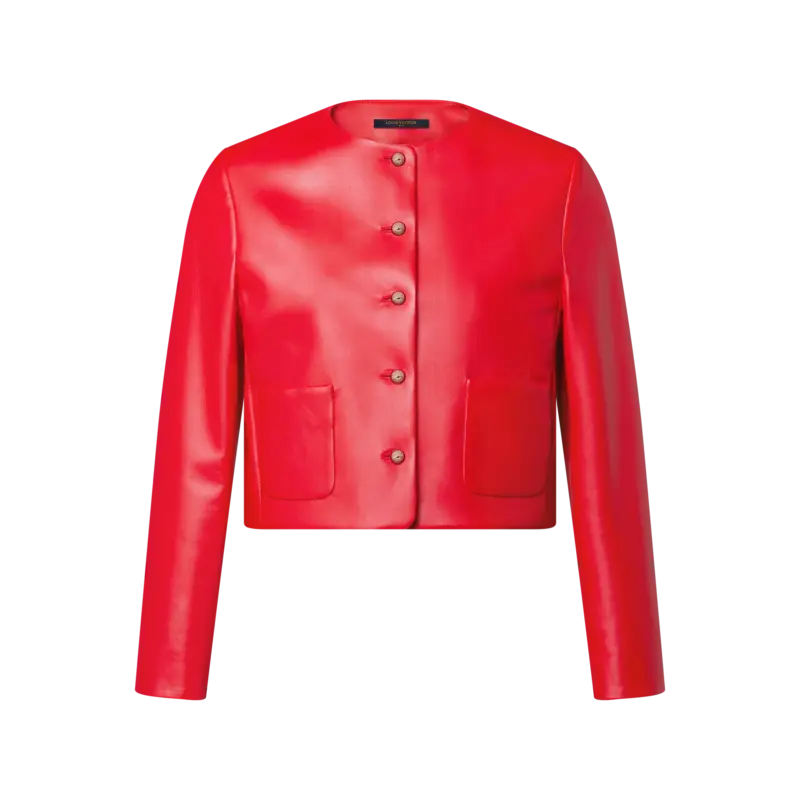 Cropped Leather Jacket